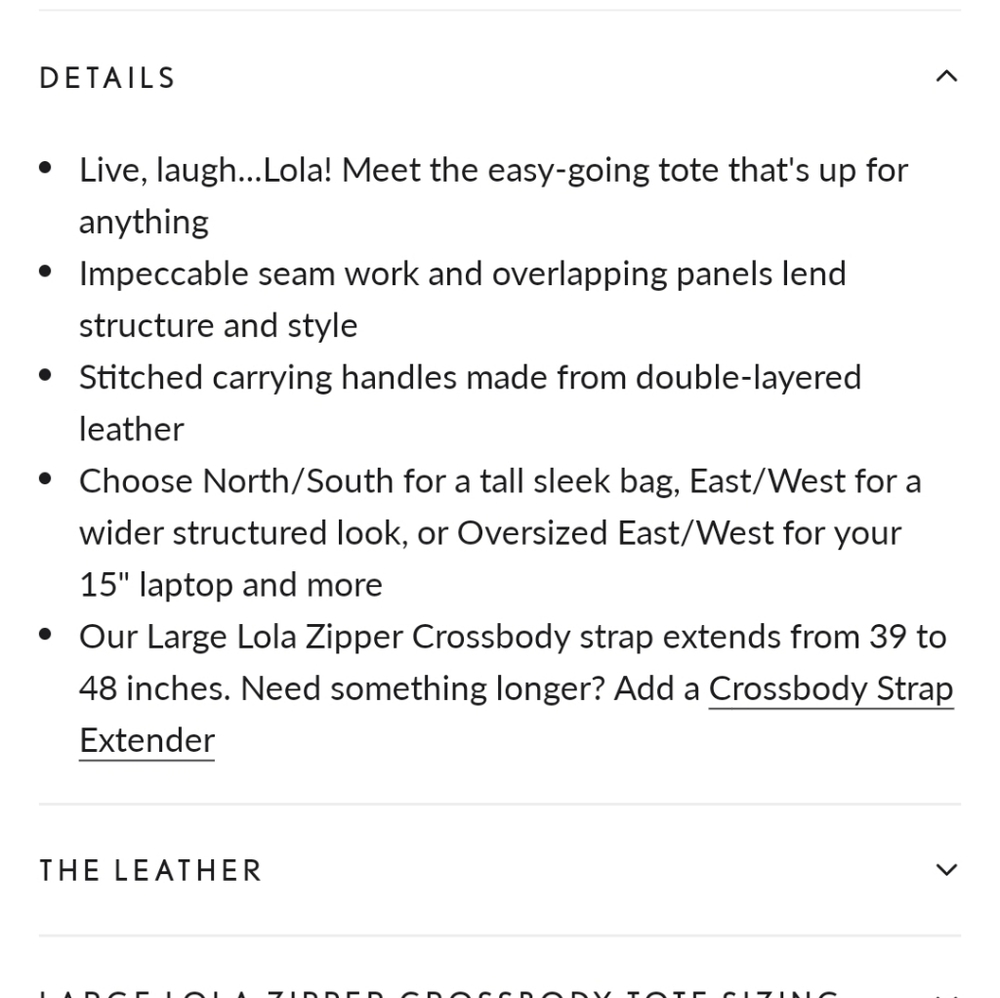Portland Leather Goods Lola N/S Zippered Crossbody Tote Stardust - Picture 11 of 15